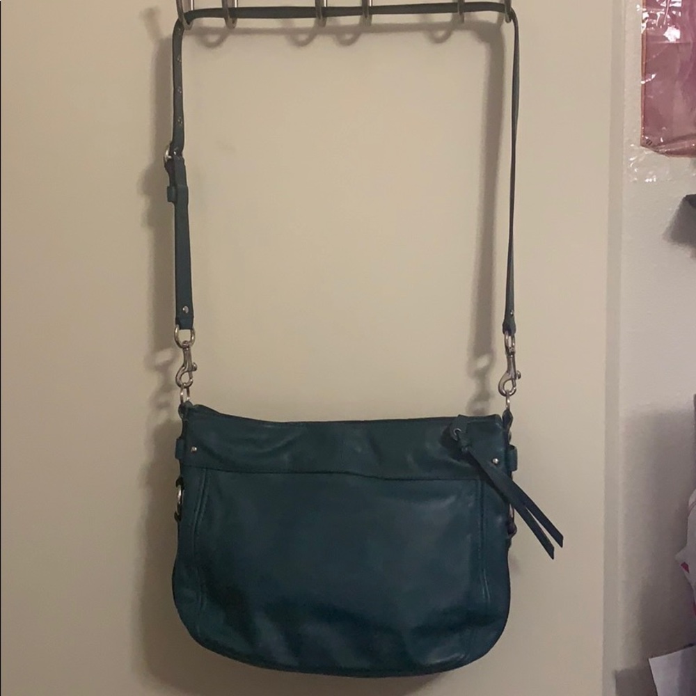 Teal colored Coach bag